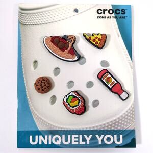 Crocs Shoes Food Jibbitz Charms Brand New Pizza Hot Sauce Sushi Cookie Spaghetti